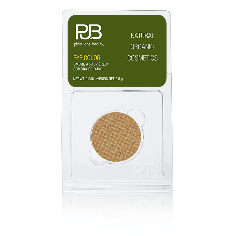 Natural vegan cruelty-free eye shadow - shimmer gold